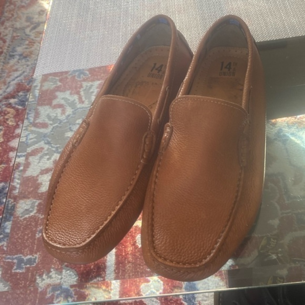 Loafers 14th & UNION leather shoes 11 M,100% leather